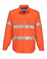 Darwin Cotton Drill Hi-Vis Shirt L/S | Men's